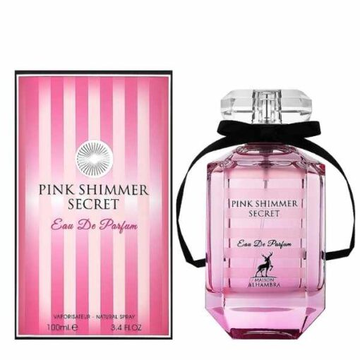عطر ادکلن الحمبرا پینک شیمر سکرت (مشابه ویکتوریا سکرت بامب شل) | Alhambra Pink Shimmer Secret